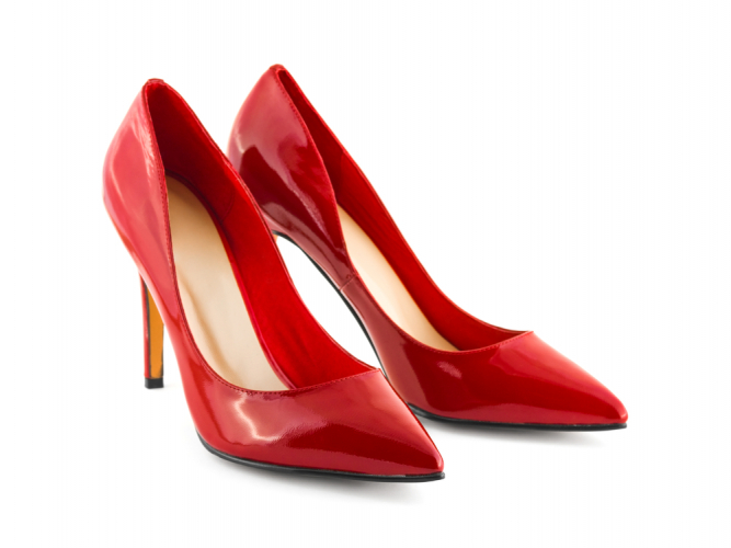 high heeled shoes